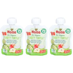 HOLLE Tasty Turtle Gourde Pomme et poire avec yaourt