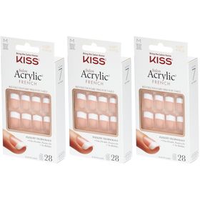 KISS Salon Acrylic Kit Faux-Ongles Salon Acrylic French Nails