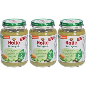 HOLLE Préparation aux légumes bio Pomme de terre, petit pois et courgette