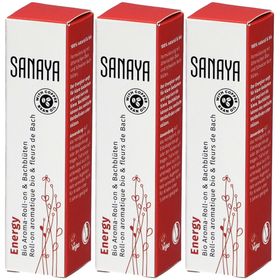 SANAYA Energy Roll-on aromatique bio & Fleurs de Bach