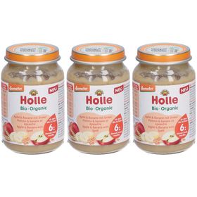 HOLLE Petit pot aux fruits bio Pomme & banane et épeautre