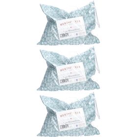 HERZZUCKER® Coussin Chauffant aux Graines de colza 26 x 21 cm Motif feuilles