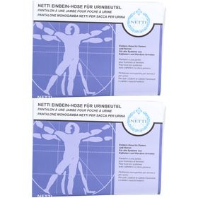 NETTI Pantalon une jambe unisexe pour poches urinaires taille M