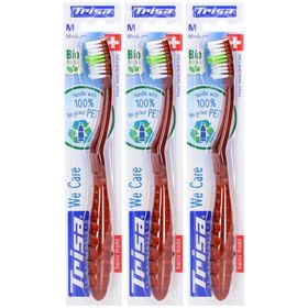 Trisa T/B We Care Brosse à dents Medium
