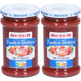 Beyer Fruits à Tartiner 96% de Fraises