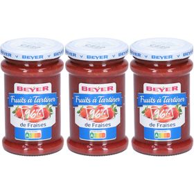 Beyer Fruits à Tartiner 96% de Fraises