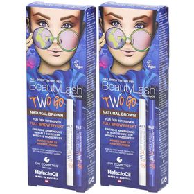 BeautyLash® Crayon de coloration pour sourcils brun naturel, set de 2 pièces