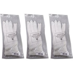 Hausella Gants en coton blanc taille M