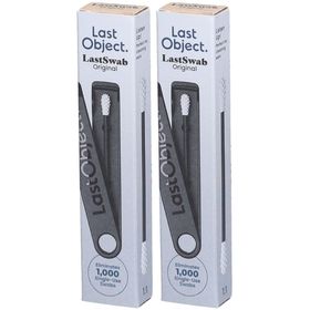 LastObject Coton-tige réutilisable noir avec étui