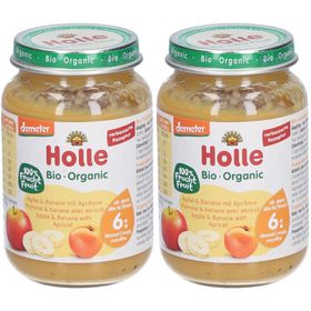 Holle Pommes et bananes bio à l'abricot