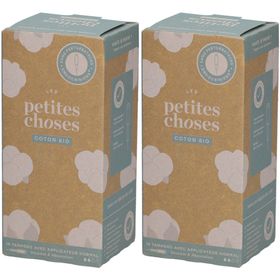 LES PETITES CHOSES Tampons en coton bio avec applicateur Normal
