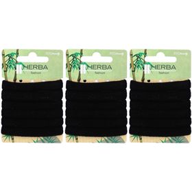 HERBA Fashion Élastique à cheveux Ø5cm Noir