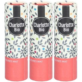 CHARLOTTE BIO Rouge à lèvres Mat - Rouge Rosé