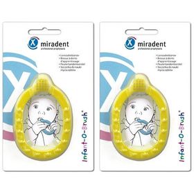 miradent Infant-O-Brush® Brosse à dents d'apprentissage Jaune