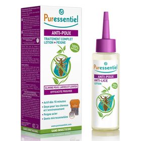 Puressentiel Lotion Traitante Anti-Poux avec peigne