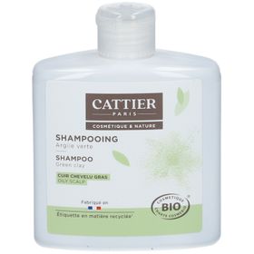 Cattier shampoing argile verte bio cuir chevelu gras