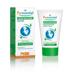 PURESSENTIEL RESPIRATOIRE Baume de massage Resp'OK® aux 19 Huiles Essentielles - 50 ml