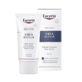 Eucerin UreaRepair Crème Visage 5% d'Urée Peau Sèche 50ml