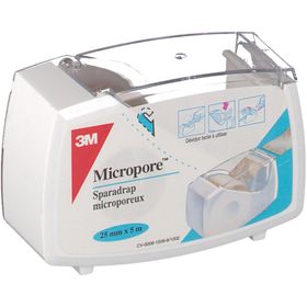 3M™ Micropore™ Sparadrap microporeux chair 5 m x 2,5 cm