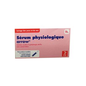 Arrow sérum physiologique - Lavage des yeux et du nez