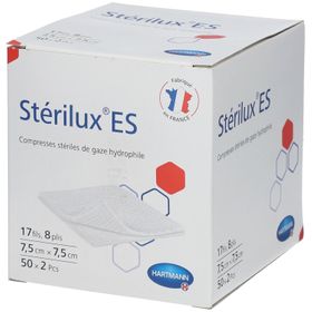 Hartmann Stérilux® ES Compresses de gaze stériles 7,5 cm x 7,5 cm