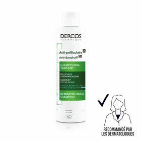 VICHY Dercos Technique Antipelliculaire DS Shampooing traitant pellicules & démangeaisons cheveux normaux à gras 200ml