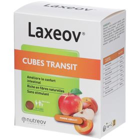 Nutreov Physcience Laxeov® Cubes Transit express® Pomme-Abricot