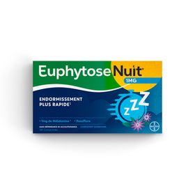 Euphytose Nuit Sommeil Mélatonine et Passiflore 30 Comprimés