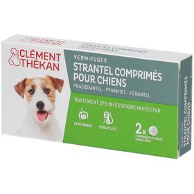 Clement Thekan Vermifuges Vers Plats Et Ronds Chien 2 Comprimés