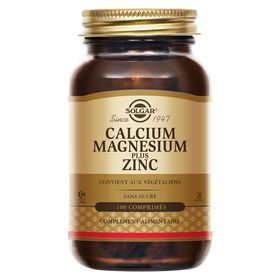 SOLGAR Calcium Magnésium Zinc - Santé des Os