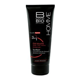 B COM BIO ORGANIC Homme Gel douche tonifiant 3 en 1