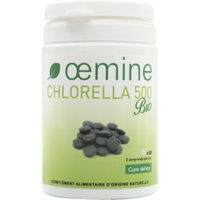 Oemine Chlorella 500 bio détoxifiant riche en protéines et chlorophylle