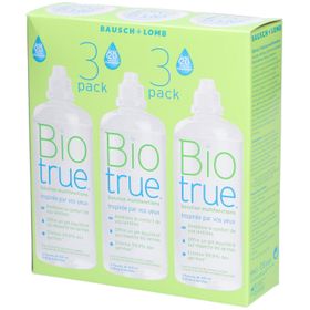 Biotrue Solution Multifonctions Pour Les Lentilles De Contact Pack 3 300ml