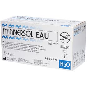 Miniversol Eau Purifiée, Eau purifiée stérile