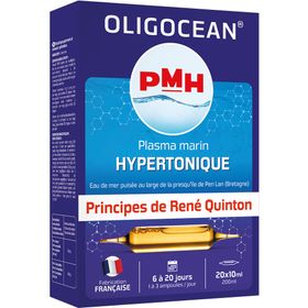 OLIGOCÉAN – PMH Plasma Marin Hypertonique – 20 ampoules de 10 ml