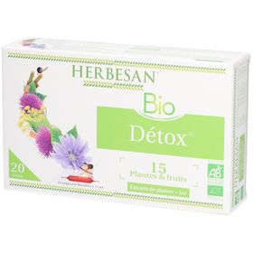 Herbesan Bio Dépuratives Détox 15 Plantes et Fruits