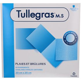 VIATRIS Tullegras Plaies et Brûlures 20 cm x 20 cm