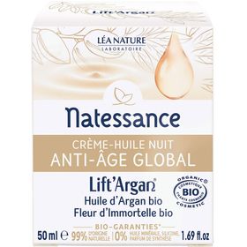 Natessance Crème de Nuit Anti-Âge Globale Bio Lift’Argan