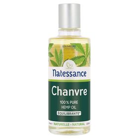 Natessance Huile de Chanvre Pure Équilibrante 100 % Naturelle