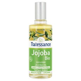 Natessance Huile de Jojoba Bio 100 % Pure Pressée à Froid