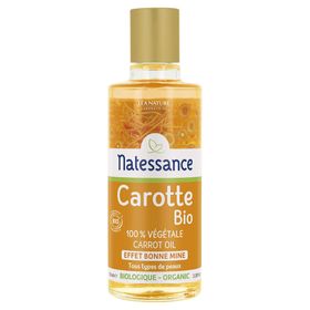 Natessance Macérât Huileux de Carotte Bio Éclat du Teint Visage et Corps