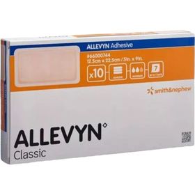 ALLEVYN ADHESIVE - Pansement hydrocellulaire à bords adhésifs, stérile, très absorbant 12,5 x 22,5 cm