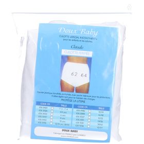 CLAUDE DOUX BABY - Culotte fermée, pour enfant, adolescent ou adulte. taille 62 - 64 - uni
