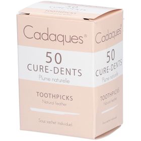 CADAQUES - Cure-dents en plume d'oie véritable, stérile.  - bt 50