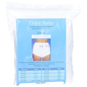 CLAUDE DOUX BABY - Culotte fermée, pour enfant, adolescent ou adulte. taille 54 - 56 - uni