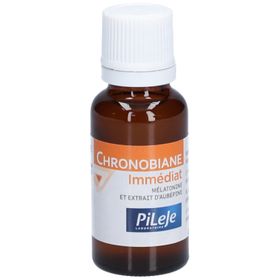 PILEJE Chronobiane Immédiat - Spray sublingual, complément alimentaire à base de mélatonine