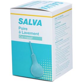 Salva Poire à lavement avec canule, col massif. unité