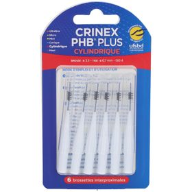 CRINEX - PHB PLUS - Brossette interdentaire cylindrique compacte. cylindrique plus