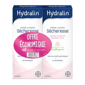 Hydralin Sècheresse Crème Lavante Lot de 2 x 200 ml Equilibre Intime
