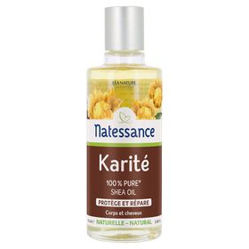 Natessance Huile de Karité Nourrissante Visage Corps Cheveux